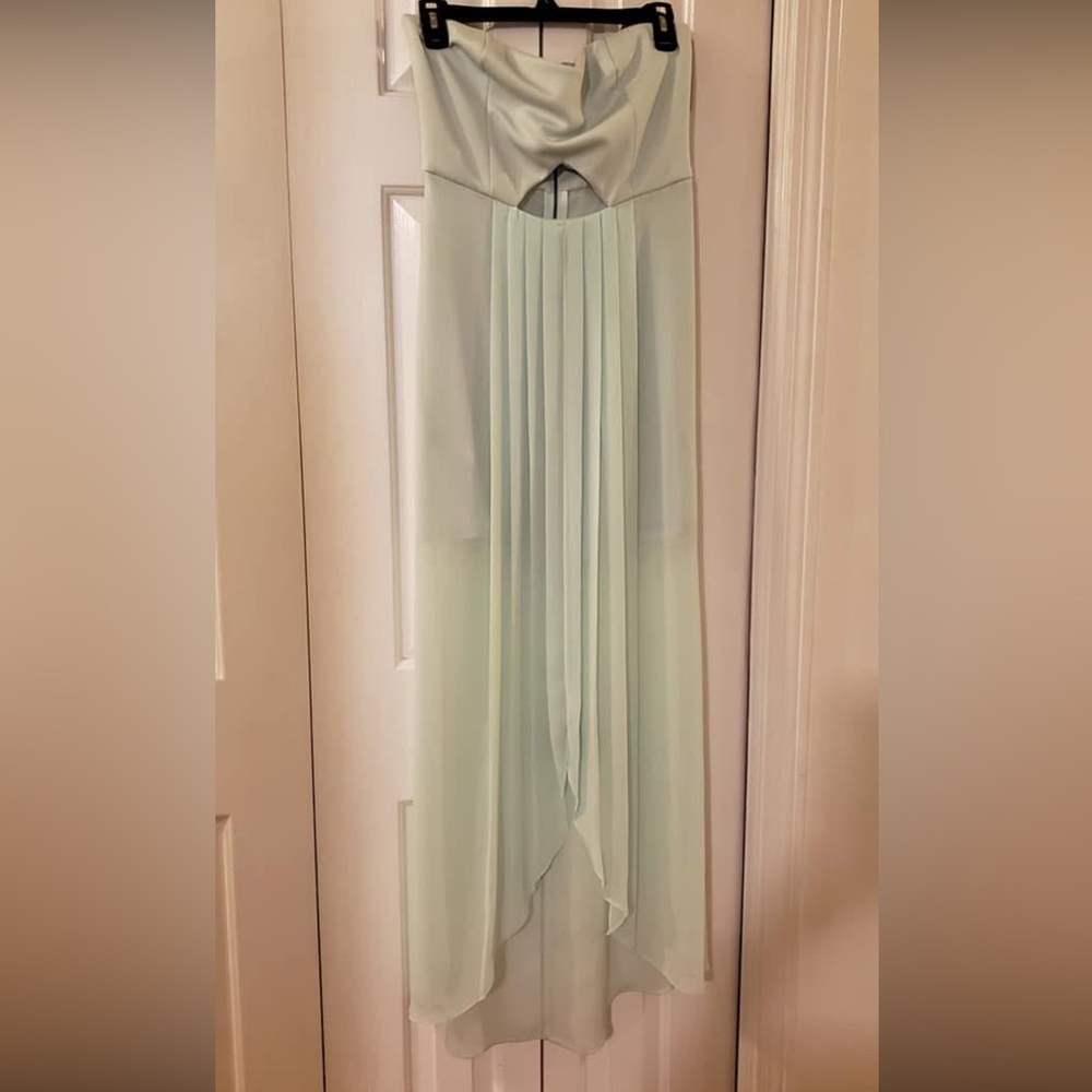 Elegant Mint Green Pleated Dress